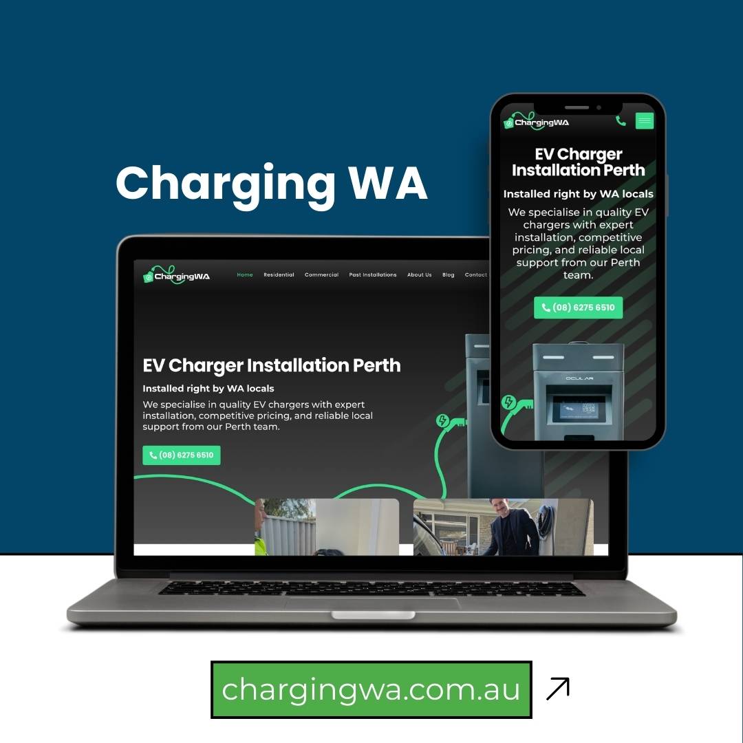 Charging WA website built by The Lead Gen Lab