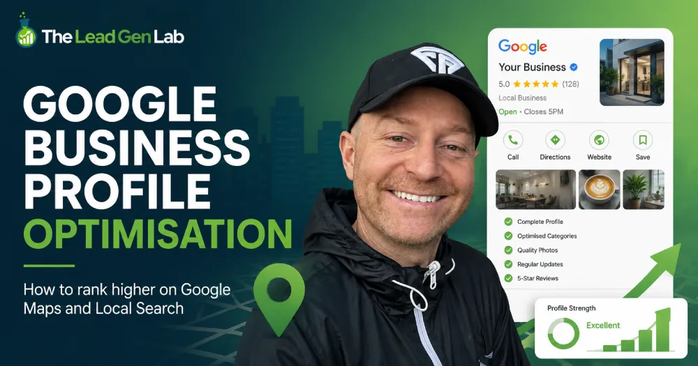 Google Business Profile optimisation guide by The Lead Gen Lab.