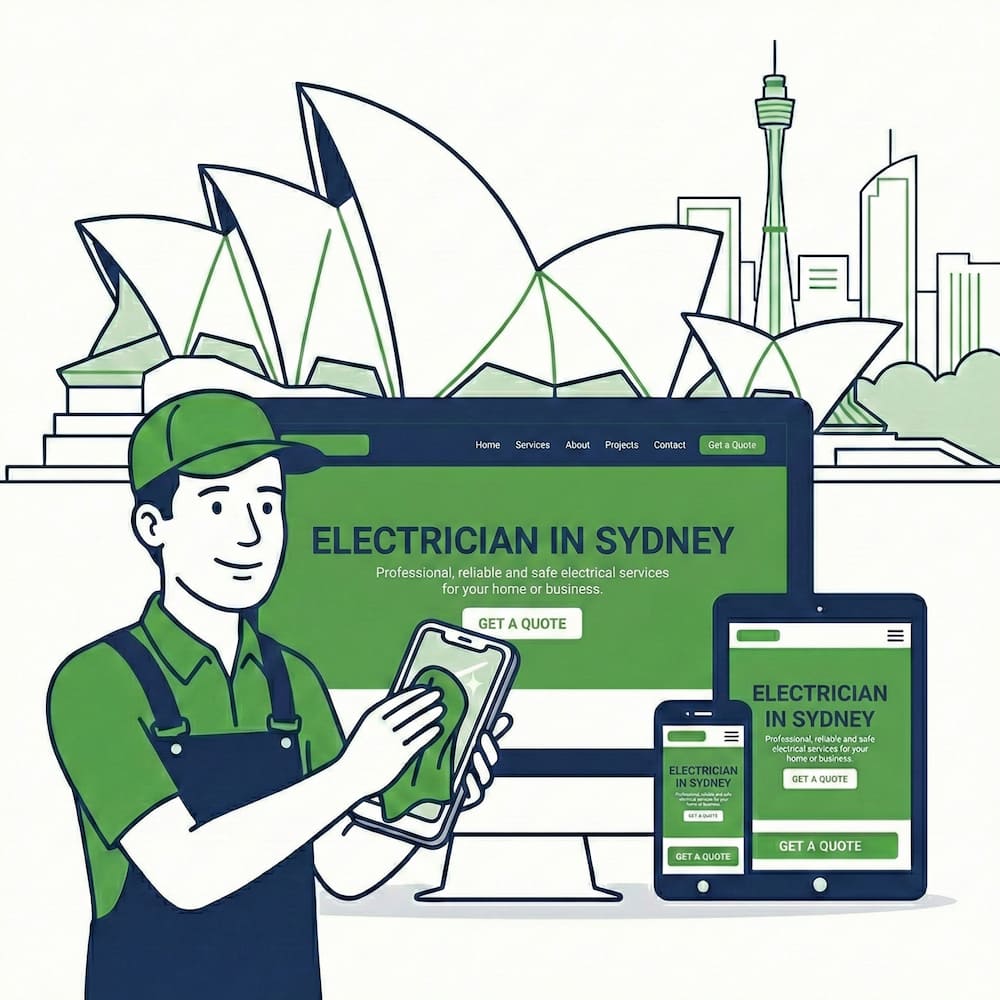 Tradie website design in Sydney